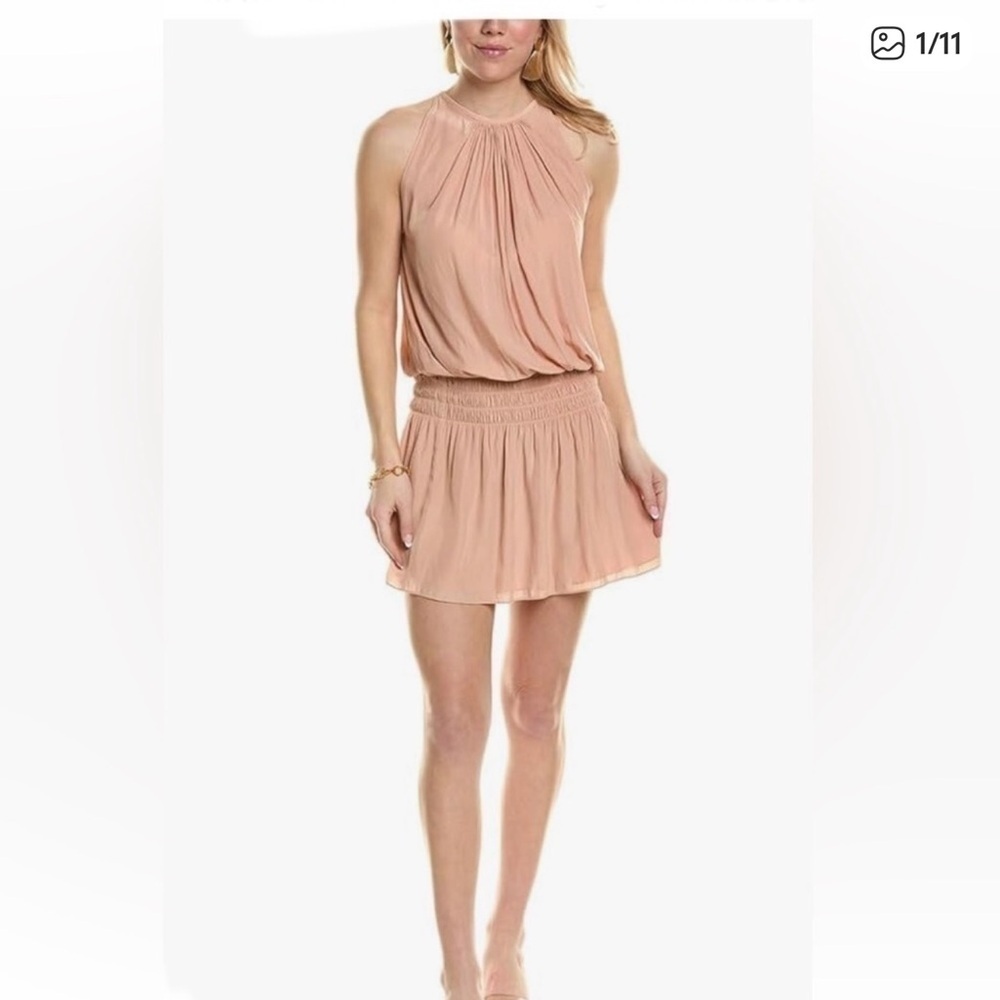 Ramy Brook Paris sleeveless halter mini
Dress - rose blush
Size m
